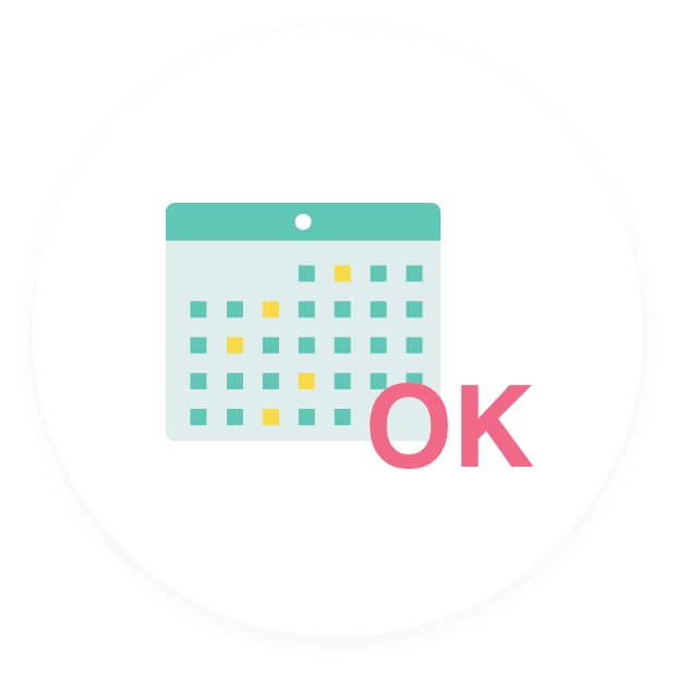 週1日でも週5日でもOK!